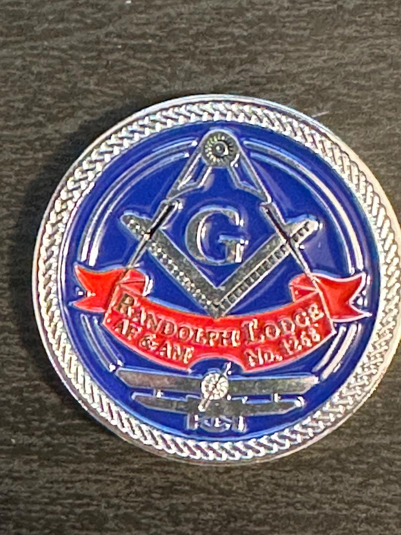 Randolph Lodge No. 1268 Masonic Challenge Coin – Limited Edition